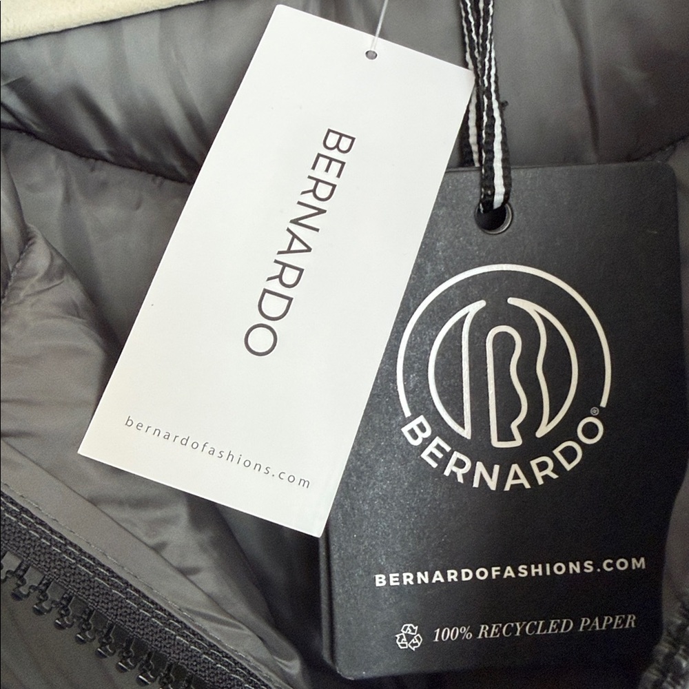 Bernardo Women's Puffer Jacket - Dark Gray Size Large NWT - Picture 8 of 17